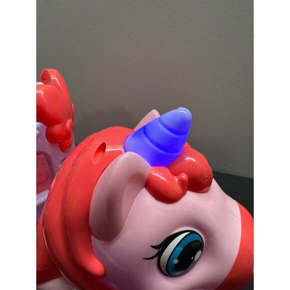 Pink Unicorn Toy Truck With Heart Details & Ramps Working Sounds and Lights - Picture 8 of 13